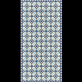 Adama - Cesar Blue 47x24 Vinyl Carpet