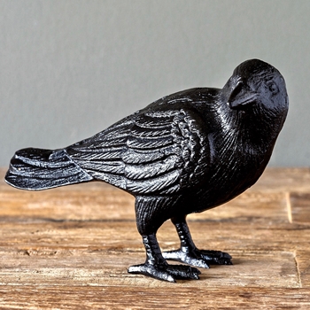 *Bird - Crow Single Turned 9W/4D/6H Cast Iron