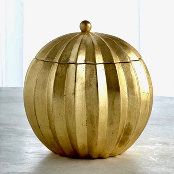 *Jar - Spicchi Lidded Bowl Gold SM 6in