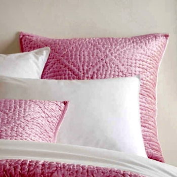 Pine Cone Hill - Parisienne Velvet Rose Sham Cover Euro 26SQ (Pillow Insert Sold Separately)