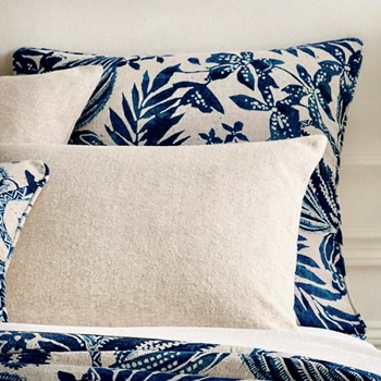 Pine Cone Hill - Antigua Delft Linen Sham Euro 26SQ