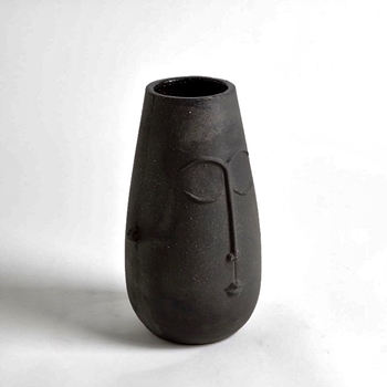 *Vase - Black People Pot Small 6W/10H