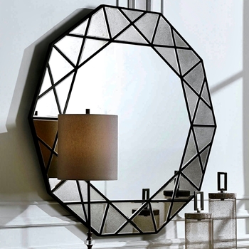 *48W/46H Mirror - Manarola Decagon