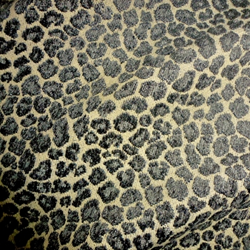 Chenille Jacquard - Spots Graphite Slate, 56in, 26% Polyester, 52% Rayon, 22% Cotton, Repeat 3.4H x 6.3V, 15K DR. Dry Clean Only