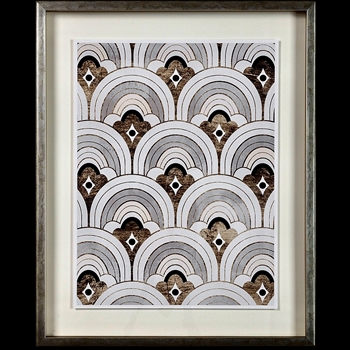 *26W/32H Framed Print Deco Patterning IV