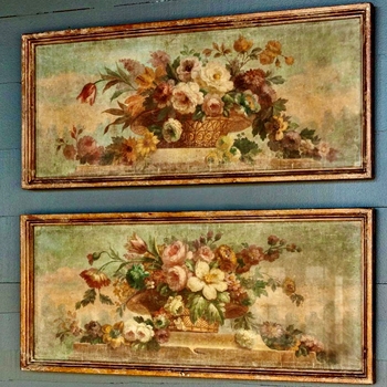 *39W/17H Framed Print - Classic Vintage Canvas 2 Styles Sold Individually