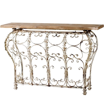 Console - Garden Vintage White 55W/18D/39H