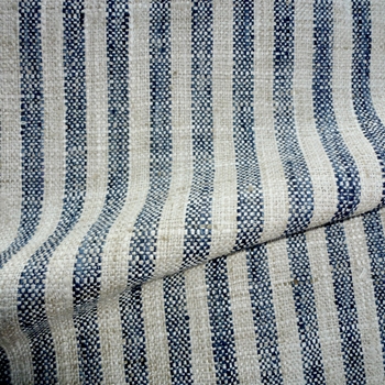 Stripe - Indigo Lakeland - 100% Polyester,  54in, Vertical Stripe, 7/8in Repeat, 51KDR