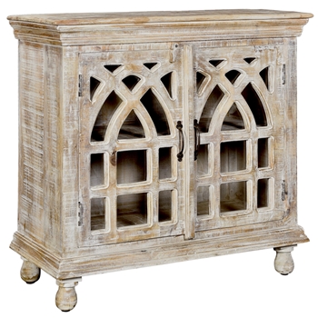 *Buffet - Bengal White Washed Mango Wood 35W/15D/35H