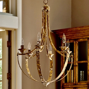 *Chandelier - Empress Worn Gild 20W/32H