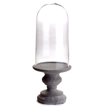 *Cloche - Garden Grey Cement Large 9W/23H