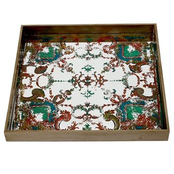 Tray - Pompeii Tapestry Mirror 20SQ