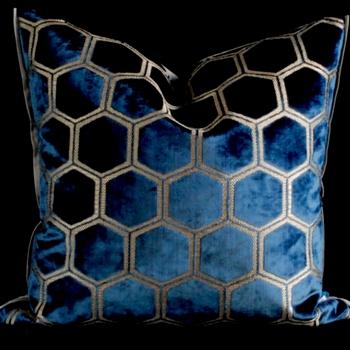 Designers Guild Cushion - Manipur Midnight 22SQ