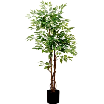 Ficus - Tree 60in Black Plastic Pot - LTF553-GR
