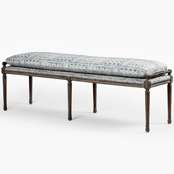 *Bench - Lucille Delft Batik Cushion 67L/18D/25H