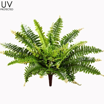 Fern - UVP Boston Plant 17IN Kiwi - UV Protected - PBF433-GR