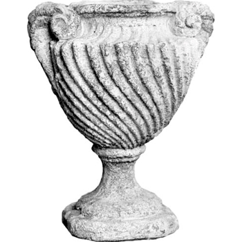 Urn - Spirro 14W/18H Oyster Fiberstone