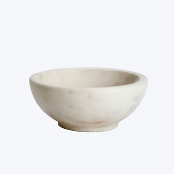 Lothantique - Belle de Provence Marble Bowl 4in White