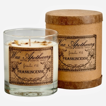 Wax Apothecary - Boxed Frankincense Candle 7OZ 35HR - Coconut Wax, Essential Oil & Dried Flora