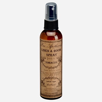 Wax Apothecary - Linen & Room Mist Tobacco Flower in Amber Glass 4OZ