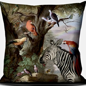 Voglio Bene France - Velvet Cushion Zebra & Co 20SQ - Synthetic Down Insert