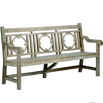 Bench - Leagrave - Garden Faux Bois Concrete  74W/24D/40H