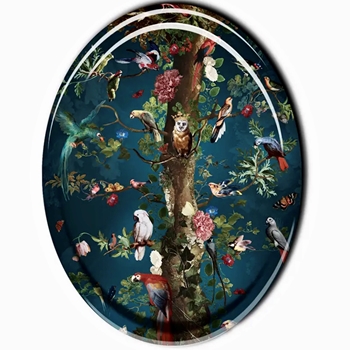 Voglio Bene France - Tray Oval 13X10in Arbre de Vie