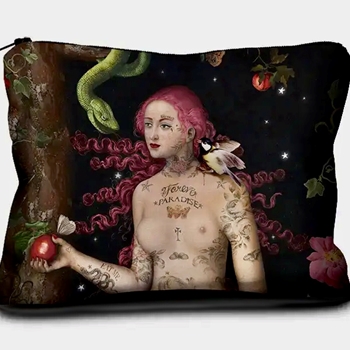 Voglio Bene France - Velvet Pouch 9x6in Adam & Eve