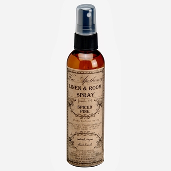 Wax Apothecary - Linen & Room Mist Spiced Pine in Amber Glass 4OZ