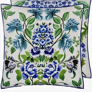 Designers Guild Cushion - Eleonora Linen Cobalt 22in SQ