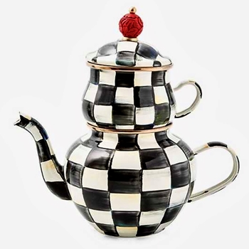 Courtly Check High Tea 4Cup Set Pot, Lid, Mug