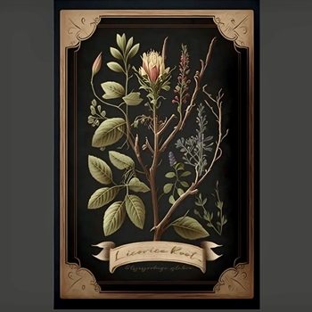 *24W/36H Canvas Print - Dark Licorice Root