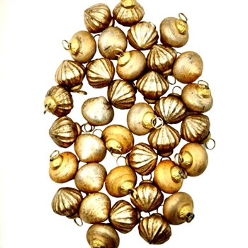 Kugel - Mini 1in Vintage Gold Shades Bag of 36