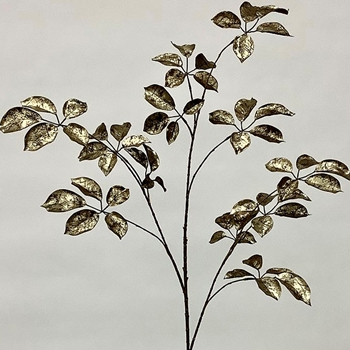 Leaf Spray Beech Metalic Gold Bronze 48in  XFS649-CP/GO
