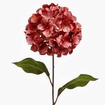 Hydrangea -  Velvet Shimmer Salmon 29in - XFS624-MV