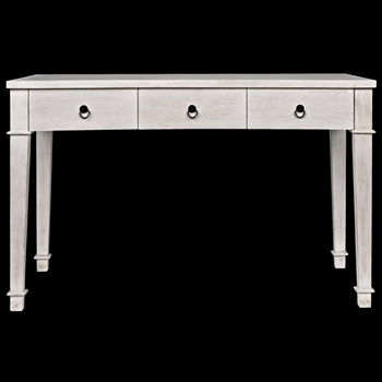 Desk - Curba White 48W/26D/32H Hand Rubbed Mahogany