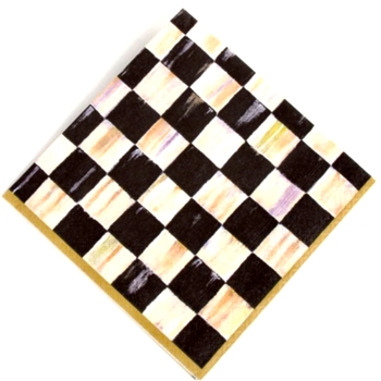 Courtly Check Paper Napkin Lunch 6in