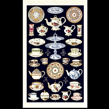Tea Towel - Tea Time 19x32 100% Cotton - Italy