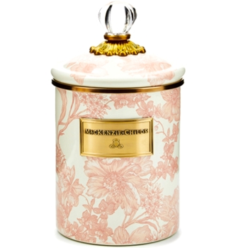 Rosy English Garden - Canister Medium 48OZ 5W/9H