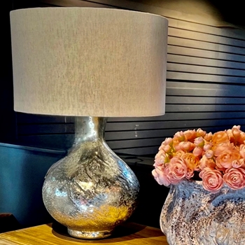 Lamp Table - Bottel Mercury Glass 15x23in