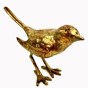 Bird - Gold Cast Iron 8x3x5in