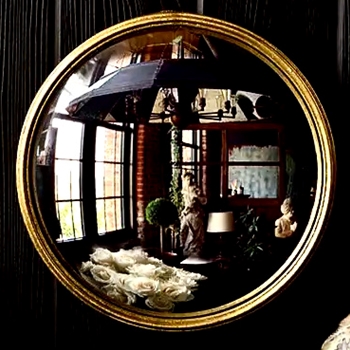 15W/15H - Mirror - Convex Gold