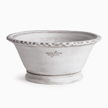 Planter - Wakefield Alvena White 11.3W/5.8H - Handmade