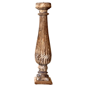 Candle Holder - Vintage Reclaimed Wood  5x23in
