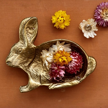 Bowl - Rabbit  Gold  6.5x5.5