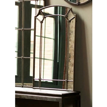 30W/45H Mirror - Dome Classic Black Cast Iron