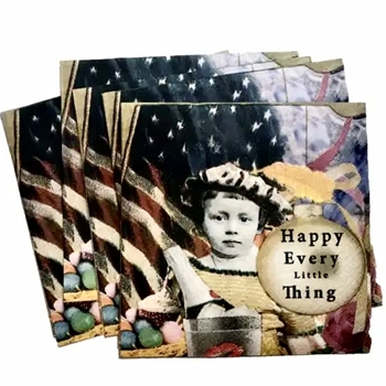 Erin Smith - Paper Cocktail Napkin Happy Every Littlething