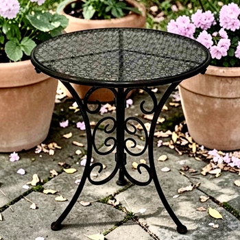 Accent Table Tsugo Black Round 20Wx22in Iron