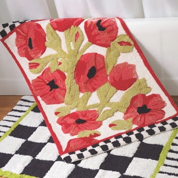 Poppy Bath Rug 34W/21L