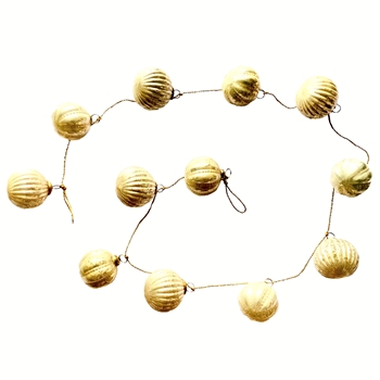 Garland - Gold Mercury Glass  72in